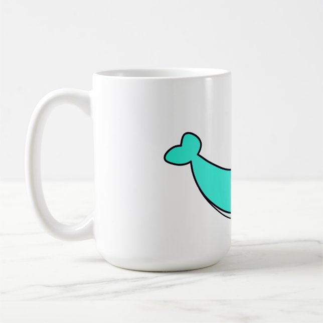 Caneca De Café Baleia, Mar, Água (Esquerda)