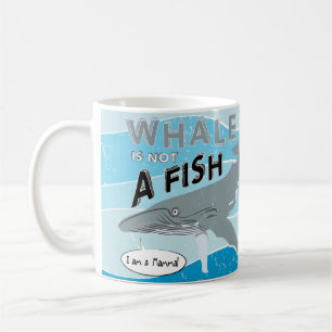 Caneca De Café Baleia não é um peixe