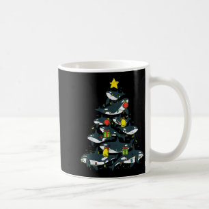 Caneca De Café Baleias Assassinas Árvore de Natal Xmas Orca Mulhe