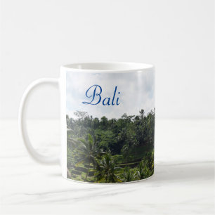 Caneca De Café Bali Ubud Terraced Ricefields