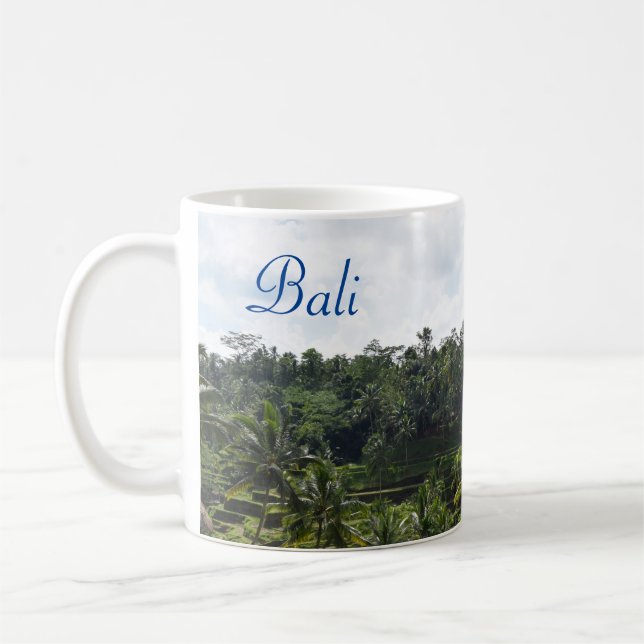 Caneca De Café Bali Ubud Terraced Ricefields (Esquerda)