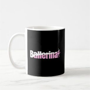 Caneca De Café Ballerina - Arte Swish Abstrato Balé Girly
