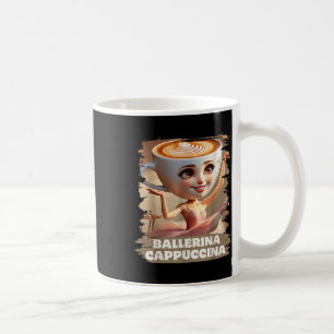 Caneca De Café Ballerina Cappuccina Funny Italiana Brainrot Memo