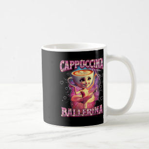 Caneca De Café Ballerina Capuchinha Meme Italiano Divertido Brain