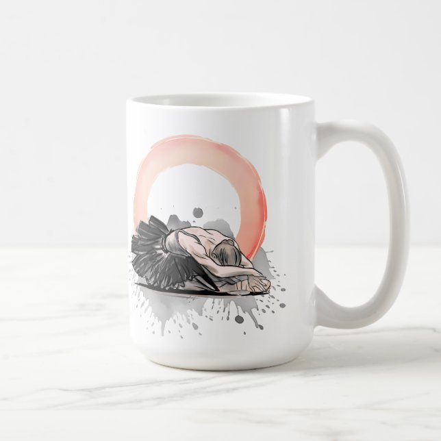 Caneca De Café Ballet Enso Balance is Choosing Centre Left Handed (Direita)