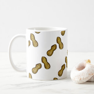 Caneca De Café Ballpark Peanuts Nutty Nut Foodie Comida
