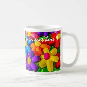 Caneca De Café Balões de Brinquedos - Flores Urbanas
