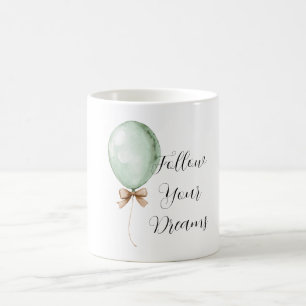 Caneca De Café Balões de Creme de Hortelã Arco Sonhos