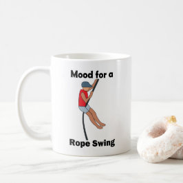 Caneca De Café Baloiço de Corda Humor Boas Vibrações