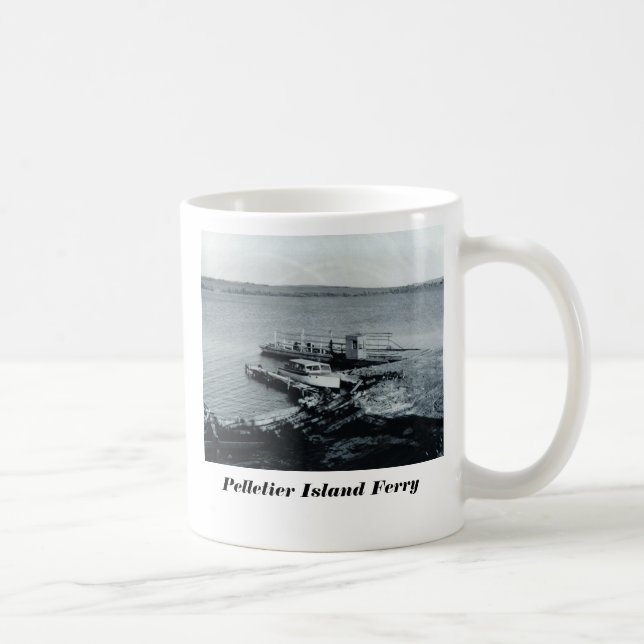 Caneca De Café Balsa da ilha de Pelletier (Direita)