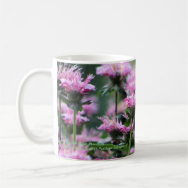 Caneca De Café Bálsamo de abelha cor-de-rosa, Monarda