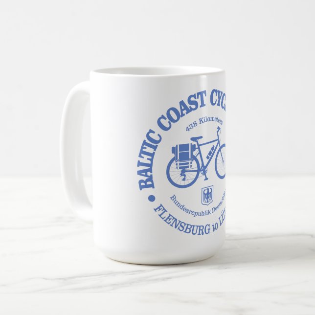 Caneca De Café Baltic Coast Cycle Route (cycling) (Frente Esquerda)