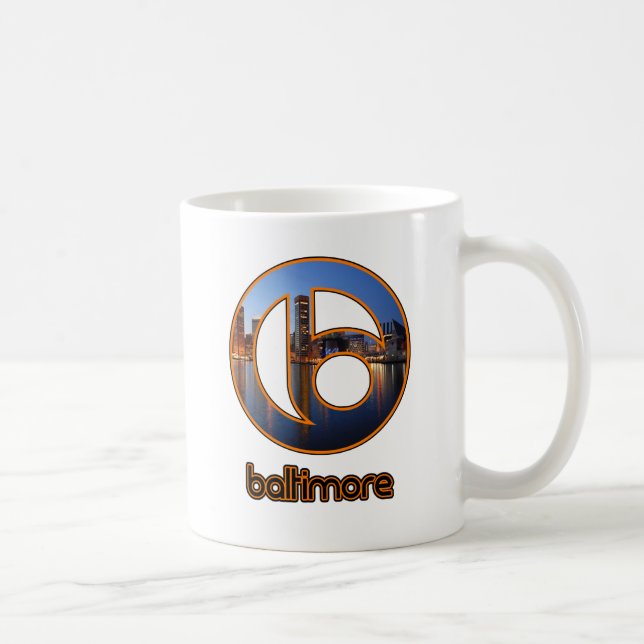 Caneca De Café Baltimore Inner Harbor (Direita)