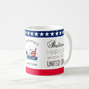 Caneca De Café Baltimore, Maryland, elegante dos Estados Unidos