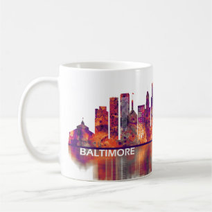 Caneca De Café Baltimore Maryland Skyline