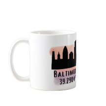 Baltimore Skyline Latitude e Longitude