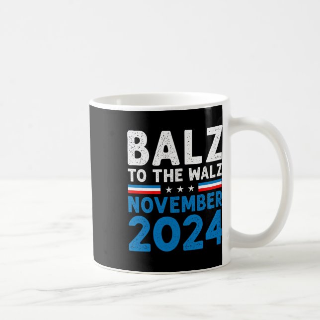 Caneca De Café Balz Para Walz Kamala Harris Tim Walz 2024 (Direita)