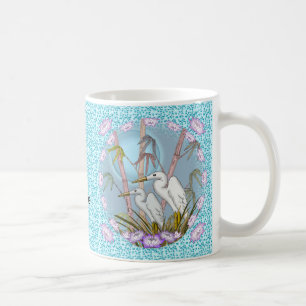 Caneca De Café Bamboo Cranes mug