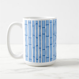 Caneca De Café Bambooey Bamboo Stripe in Blue Porcelain