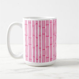 Caneca De Café Bambooey Faixa de Bambu em Rosa