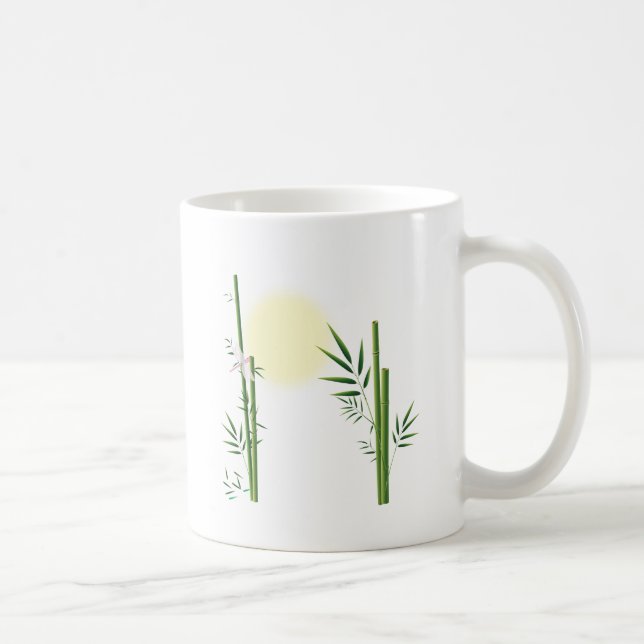 Caneca De Café Bambu e Dragonfly (Direita)