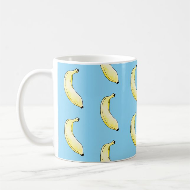 Caneca De Café banana a cores (Esquerda)