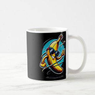 Caneca De Café Banana Amarela Com Pulmões - Dab Dançando F