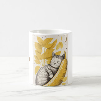 Caneca De Café Banana Cat