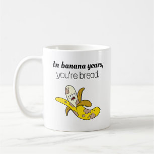 Caneca De Café Banana Engraçado Anos Aniversário Café Mug
