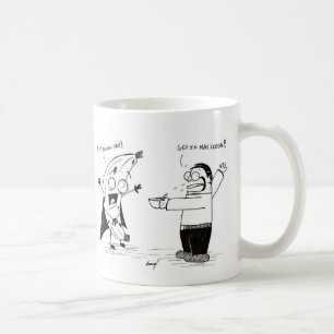 Caneca De Café Banana Man Engraçado Cartoon Mug