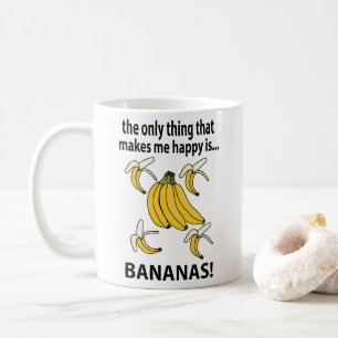 Caneca De Café Bananas Fruta Bananas Engraçadas