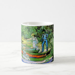 Caneca De Café Banco do Oise em Auvers Vincent van Gogh