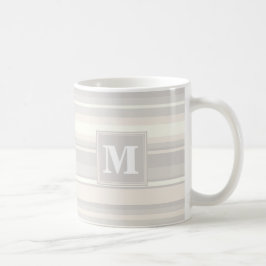 Caneca De Café Banda bege monograma