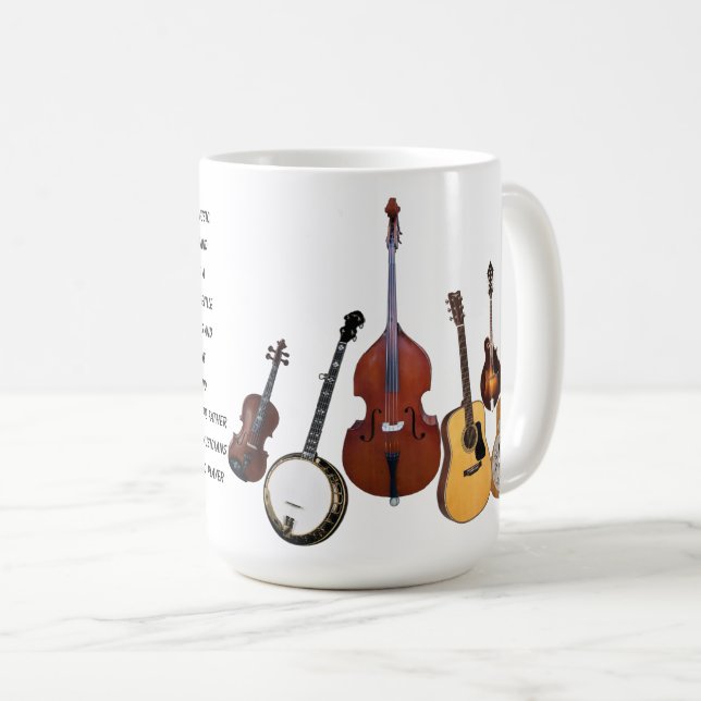 CANECA DE CAFÉ BANDA DE BLUEGRASS (Frente Esquerda)