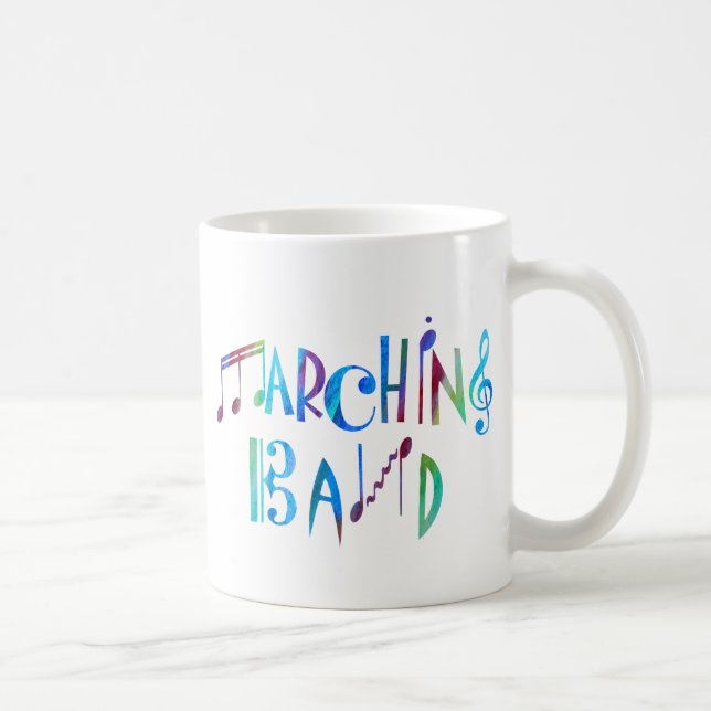 Caneca De Café Banda de Colorwashed (Direita)