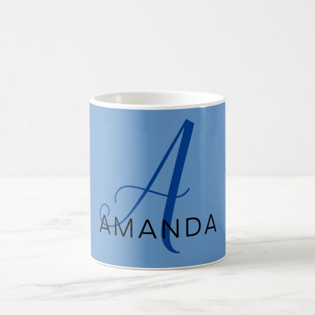 Caneca De Café Banda de monograma profissional ADICIONAR SEU NOME (Centro)
