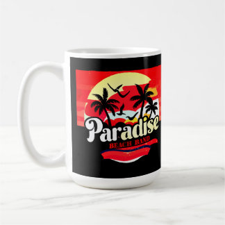 Caneca De Café Banda de Praia do Paraíso: Víbias Tropicais