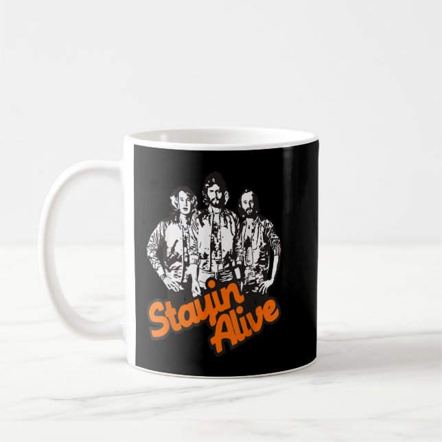 Caneca De Café Banda de Styin Alive Bee Gees (Esquerda)