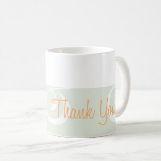 Caneca De Café Banda Decorativa Da cinza Leve Muito Obrigado Mug