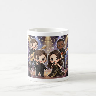 Caneca De Café Banda Musical Kawaii 