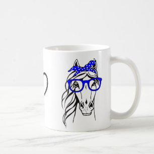 Caneca De Café Bandana de Montaria de Presente Equestre Cavalo