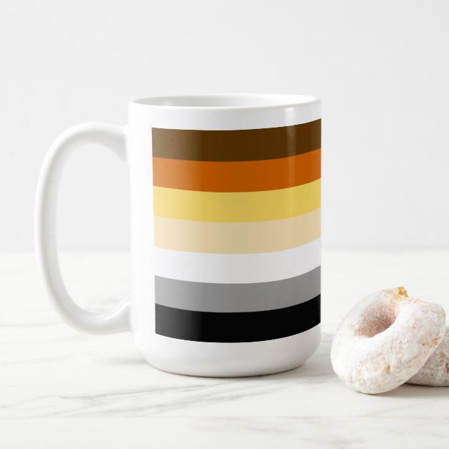 Caneca De Café Bandas do Orgulho de Urso (Com Donut)