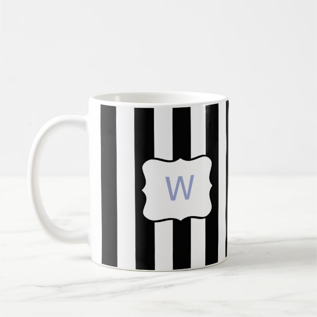 Caneca De Café Bandas francesas de preto (Esquerda)