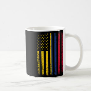 Caneca De Café Bandeira 4 De Julho EUA Bandeira Colombiana