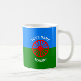 Caneca De Café Bandeira aciganada personalizada dos viajantes do