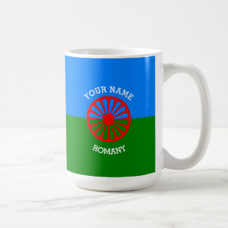 Caneca De Café Bandeira aciganada personalizada dos viajantes do
