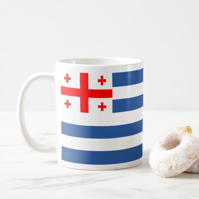 Caneca De Café Bandeira Adjara Patriótica (Com Donut)