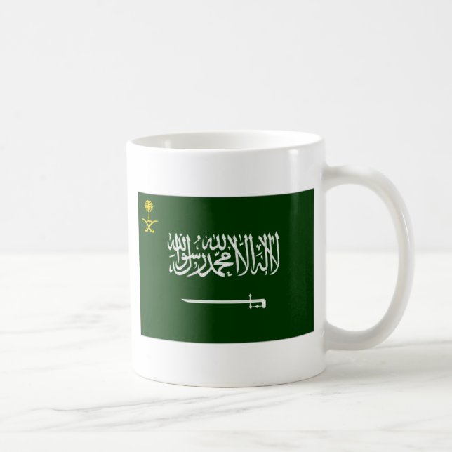 Caneca De Café Bandeira Alt2 de Arábia Saudita (Direita)
