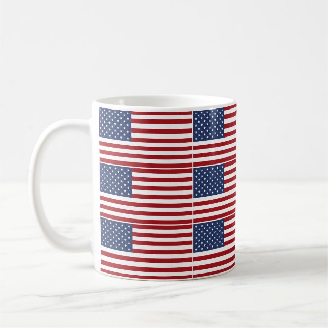 Caneca De Café Bandeira Americana (Esquerda)