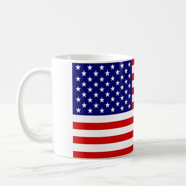 Caneca De Café Bandeira Americana (Esquerda)
